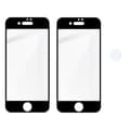 Miniatyrbillede 5 af 8: Bizon Glass Edge Hærdet Glas - 2 stk. + linsebeskyttelse, iPhone SE 2022/2020, 8/7, sort