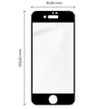 Miniatyrbillede 2 af 8: Bizon Glass Edge Hærdet Glas - 2 stk. + linsebeskyttelse, iPhone SE 2022/2020, 8/7, sort