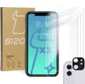 Miniatyrbillede 1 af 9: Bizon Glass Klar hærdet glas - 3 stk. + linse, iPhone 11
