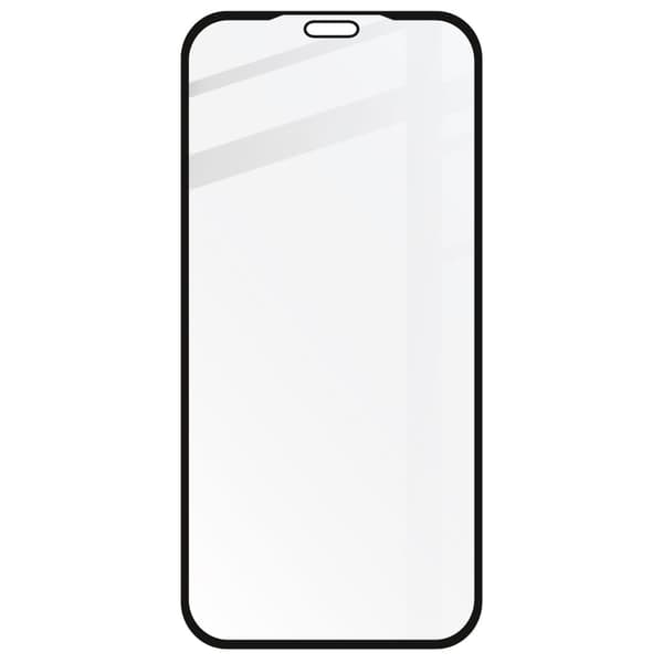 Bizon Glass Edge CF hærdet glas - 2 stk. + linsebeskyttelse, iPhone Xs Max, sort
