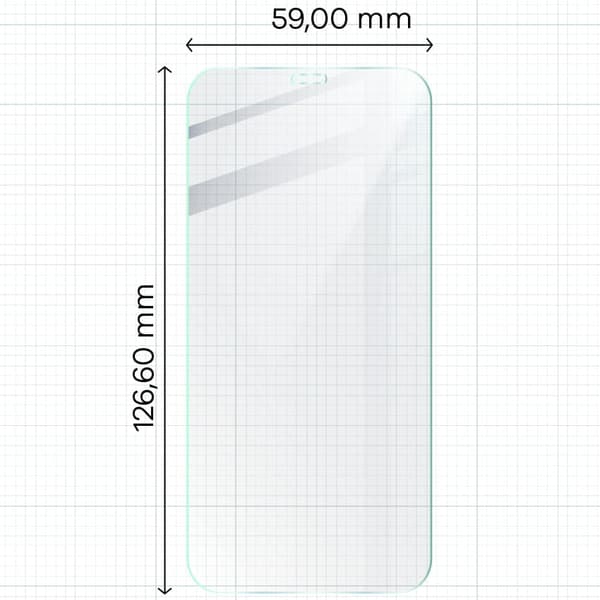Bizon Glass Kirkas karkaistu lasi - 3 kpl + linssi, iPhone 12 Mini