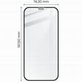 Miniatyrbillede 2 af 8: Bizon Glass Edge CF hærdet glas - 2 stk. + linsebeskyttelse, iPhone 12 Pro Max, sort