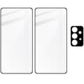 Miniatyrbillede 5 af 9: Bizon Glass Edge Hærdet Glas - 2 stk. + linsebeskyttelse, Galaxy A52s 5G, A52 4G/5G, sort