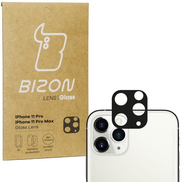 Bizon Glass Lens för iPhone 11 Pro Max / 11 Pro, 2 stycken