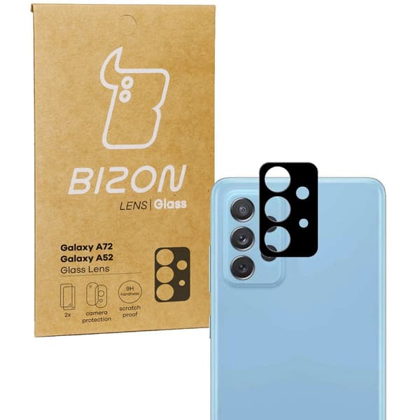 Bizon Glass Lens för Galaxy A52s 5G, A52 4G/5G, A72 4G/5G, 2 stycken