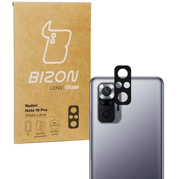 Bizon Glass Lens för Xiaomi Redmi Note 10 Pro, 2 stycken