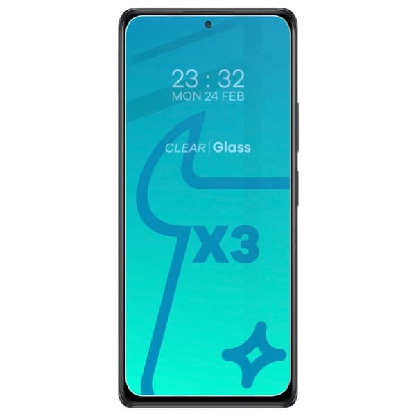 Bizon Glass Kirkas karkaistu lasi - 3 kpl + linssi, Redmi Note 10 Pro