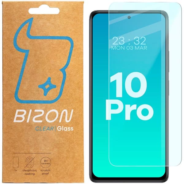 Bizon Glass Klar hærdet glas til Xiaomi Redmi Note 10 Pro