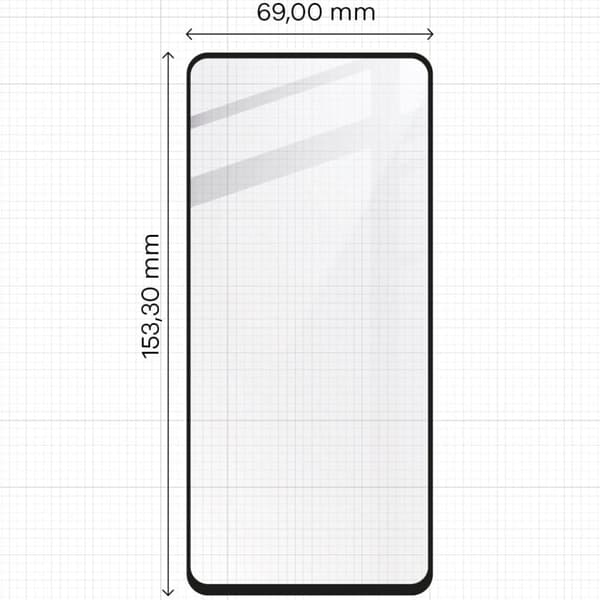 Bizon Glass Edge Hærdet Glas til Galaxy A52s 5G, A52 4G/5G, Sort