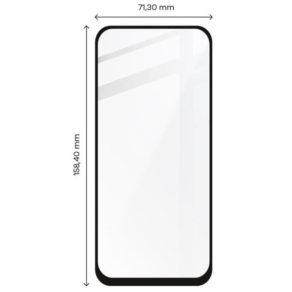 Bizon Glass Edge Härdat Glas för Xiaomi Poco X3 / NFC / PRO, Svart