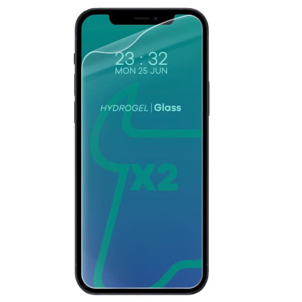 Bizon Glass Hydrogel -näytönsuojakalvo, iPhone 12 / 12 Pro, 2 kpl