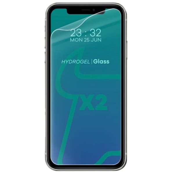 Bizon Glass Hydrogel skærmbeskytter, iPhone 11 / XR, 2 stk.
