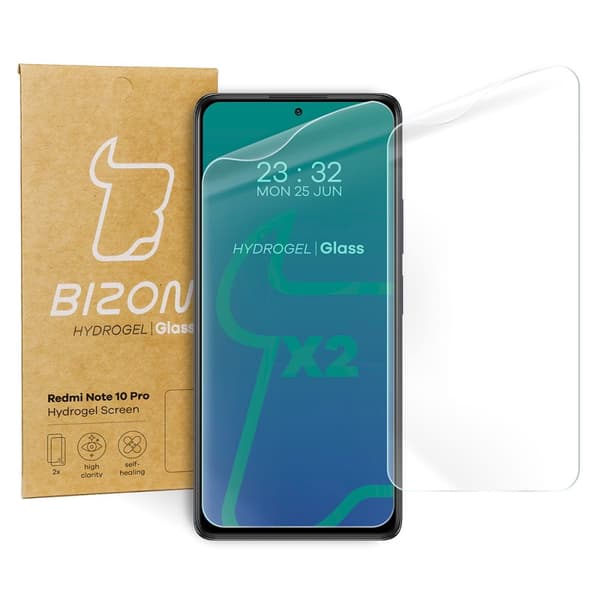 Hydrogelfilm för Bizon Glass Hydrogel-skärm, Xiaomi Redmi Note 10 Pro, 2 stycken