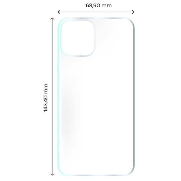 Bizon Glass Hydrogel Bagfilm, iPhone 12 / 12 Pro, 2 stk.