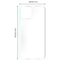 Miniatyrbillede 2 af 6: Bizon Glass Hydrogel Bagfilm, iPhone 12 / 12 Pro, 2 stk.