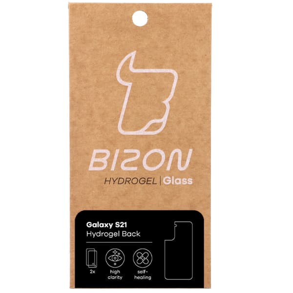 Bizon Glass Hydrogel bakfilm, Galaxy S21, 2 st.