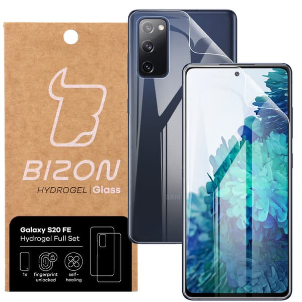 Hydrogelfilm til bagside og forside Bizon Glass Hydrogel, Galaxy S20 FE