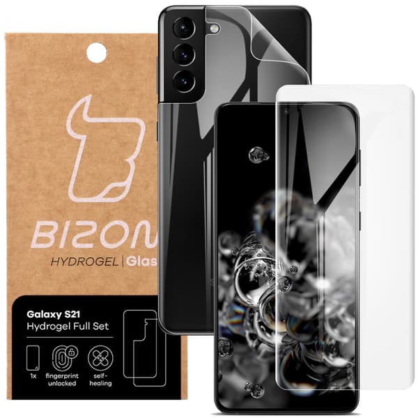 Hydrogelfilm för bak- och framsida Bizon Glass Hydrogel, Galaxy S21