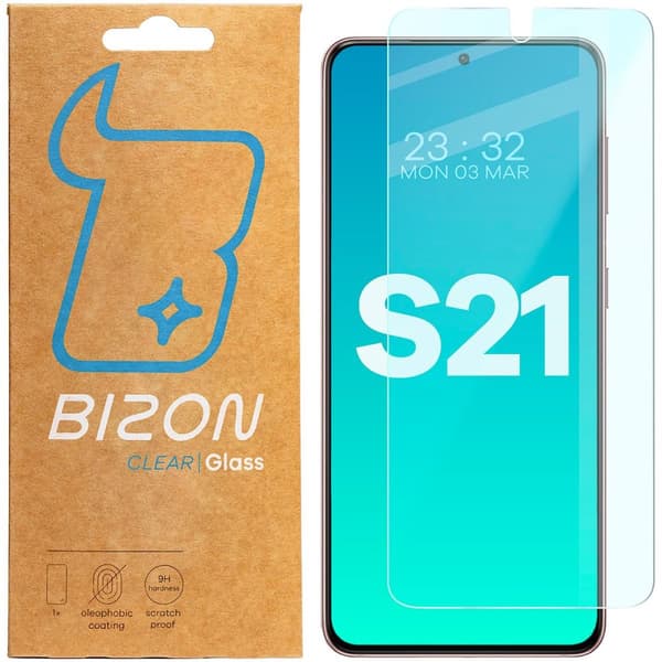 Bizon Glass Klart härdat glas för Galaxy S21