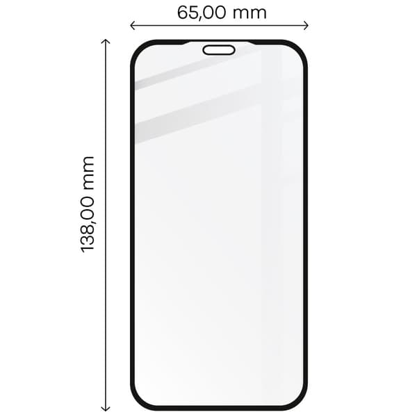 Bizon Glass Edge Härdat Glas för iPhone 11 Pro / Xs, Svart