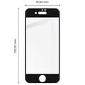 Miniatyrbild 2 av 5: Bizon Glass Edge härdat glas för iPhone SE 2022/2020/8/7, svart
