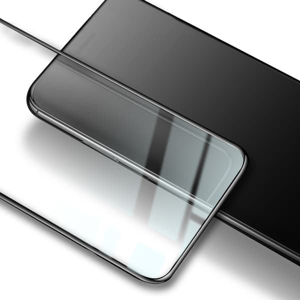 Bizon Glass Edge Hærdet Glas til iPhone 12 Pro Max, Sort