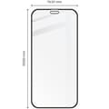 Miniatyrbillede 2 af 7: Bizon Glass Edge Hærdet Glas til iPhone 12 Pro Max, Sort