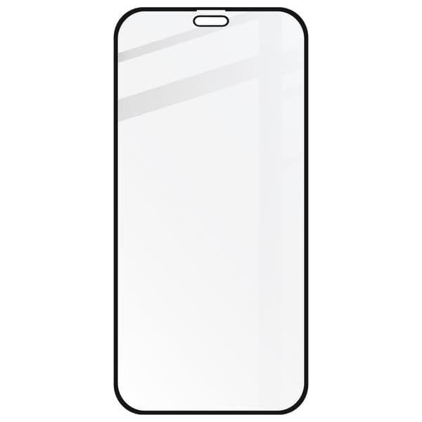 Bizon Glass Edge härdat glas för iPhone 12 / 12 Pro, svart