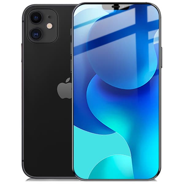 Bizon Glass Edge härdat glas för iPhone 12 / 12 Pro, svart