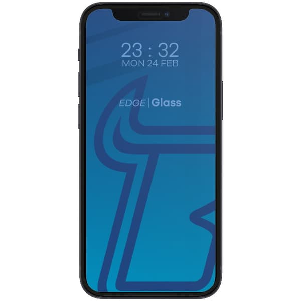 Bizon Glass Edge Hærdet Glas til iPhone 12 Mini, Sort
