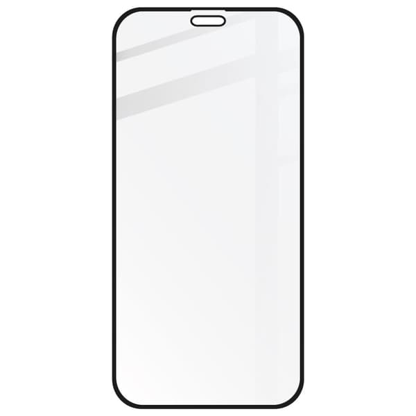 Bizon Glass Edge Hærdet Glas til iPhone 12 Mini, Sort