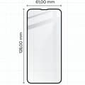 Miniatyrbillede 2 af 6: Bizon Glass Edge Hærdet Glas til iPhone 13 Mini, Sort