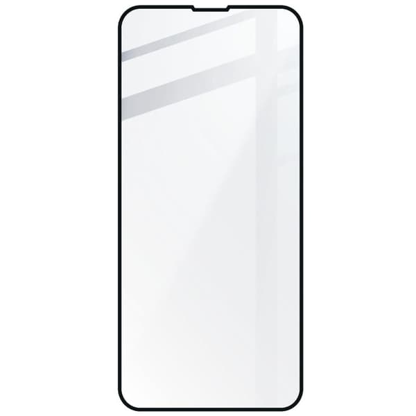Bizon Glass Edge hærdet glas - 2 stk. + linsebeskyttelse, iPhone 13 Mini, sort