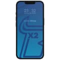 Miniatyrbillede 3 af 5: Bizon Glass Edge hærdet glas - 2 stk. + linsebeskyttelse, iPhone 13, sort