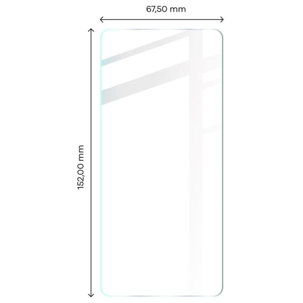 Bizon Glass Klar Hærdet Glas - 3 stk. + linse, Realme 8 Pro