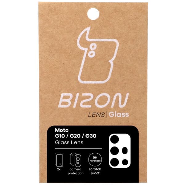 Bizon-lasilinssi Moto G10/G20/G30:lle, 2 kpl