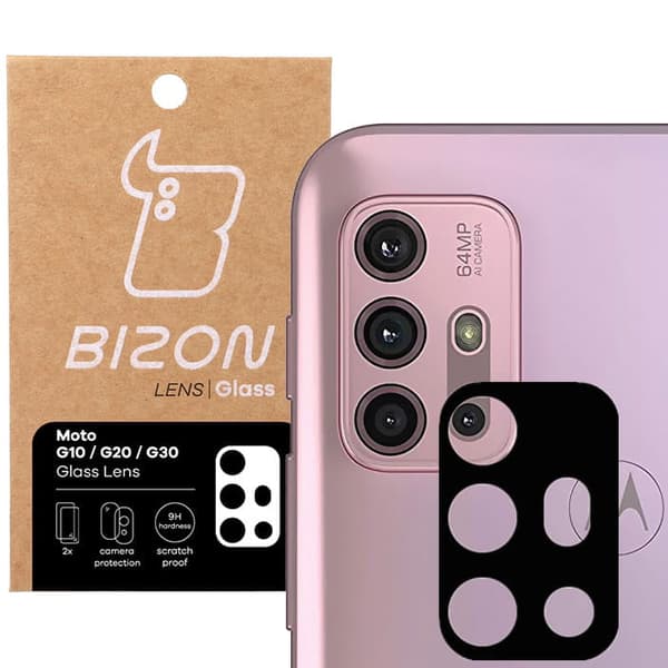 Bizon-lasilinssi Moto G10/G20/G30:lle, 2 kpl