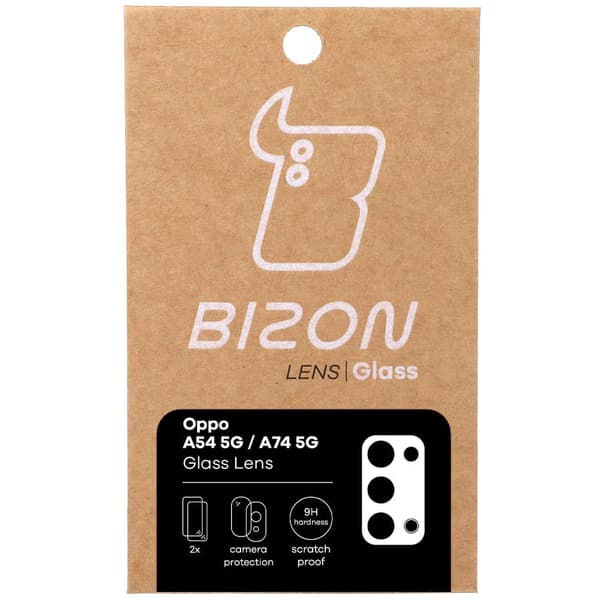 Bizon Glass Lens för Oppo A54 5G / A74 5G, 2 st