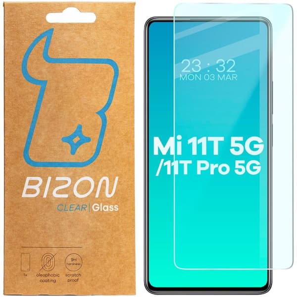 Bizon Glass Kirkas Karkaistu Lasi Xiaomi Mi 11T 5G / 11T Pro 5G:lle