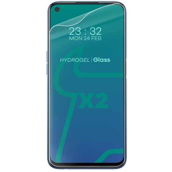 Bizon Glass Hydrogel Skärmskydd, Realme 7 / 7 Pro / 8 / Pro, 2 stycken