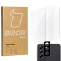 Pikkukuva 1 / 10: Bizon Glass Kirkas karkaistu lasi - 3 kpl + linssi, Galaxy S21 FE