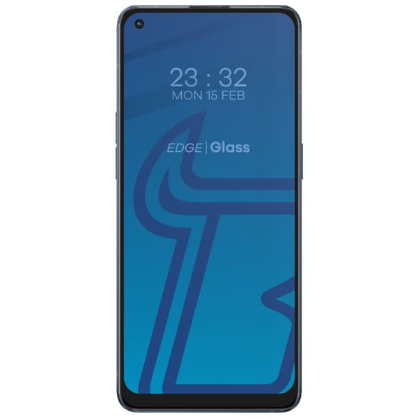 Bizon Glass Edge Härdat Glas för Oppo Reno 6 5G, Svart