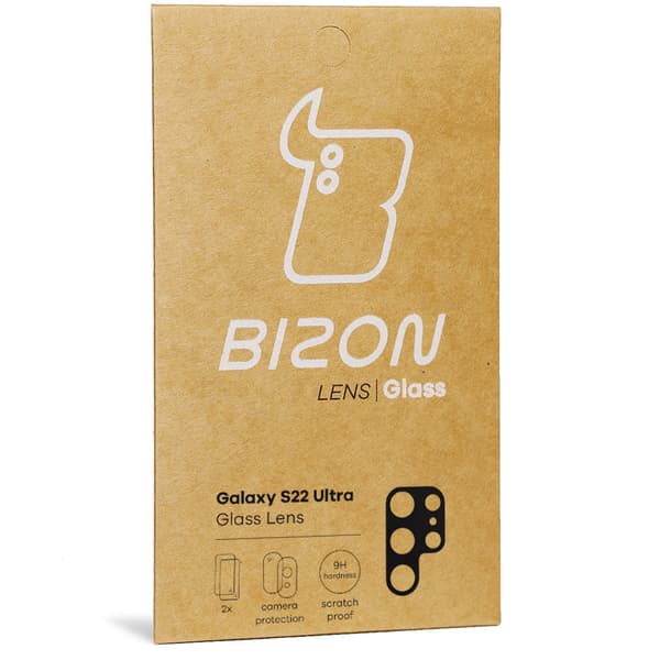 Bizon Glass -linssit Galaxy S22 Ultralle, 2 kpl