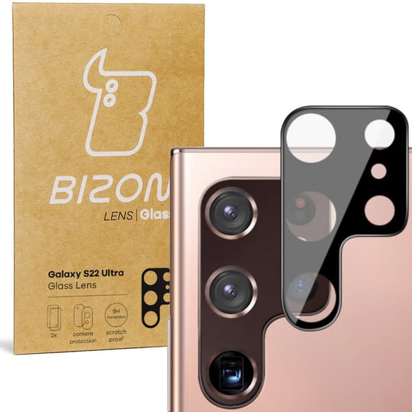 Bizon Glass -linssit Galaxy S22 Ultralle, 2 kpl