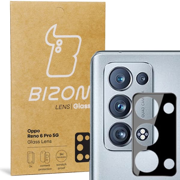Bizon Glass Lens för Oppo Reno 6 Pro 5G, 2 st.