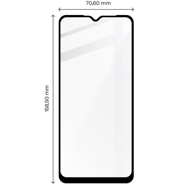 Bizon Glass Edge Härdat Glas för Moto E7 Power / E7i Power, Svart