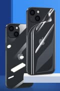 Miniatyrbillede 4 af 4: Bizon Glass Hydrogel Bagfilm, iPhone 13, 2 stk.