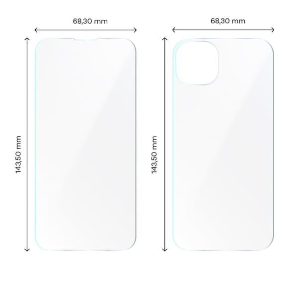 Hydrogelfilm för bak- och framsida Bizon Glass Hydrogel, iPhone 13
