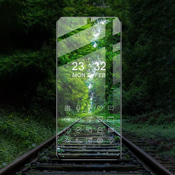 Bizon Glass Edge Härdat Glas för Redmi Note 11 / 11s, Svart