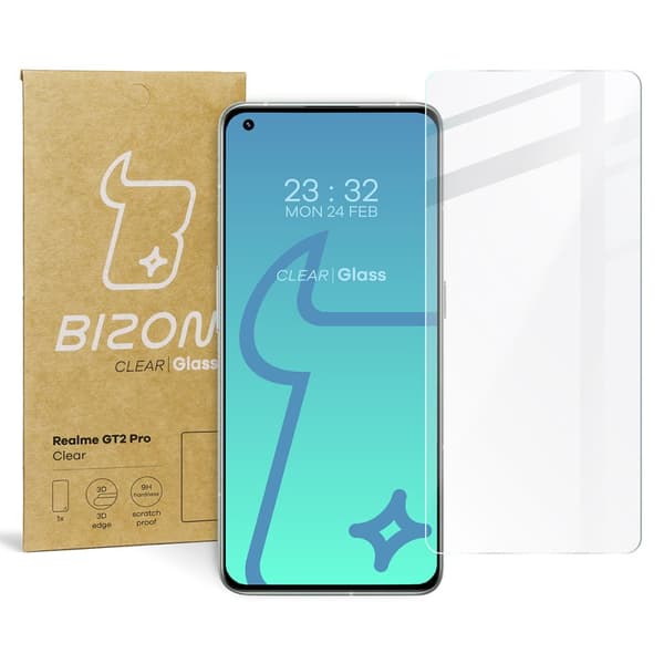 Bizon Glass klart härdat glas för Realme GT2 Pro